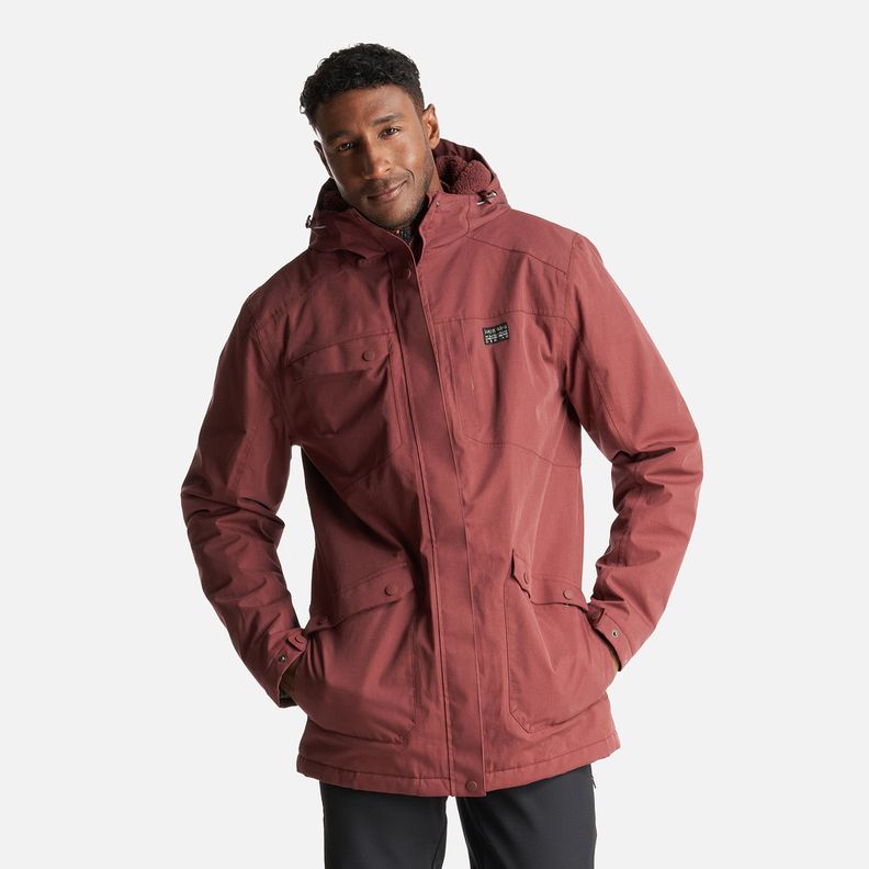 Chaqueta Hombre Yak Burdeo Haka Honu I23-1