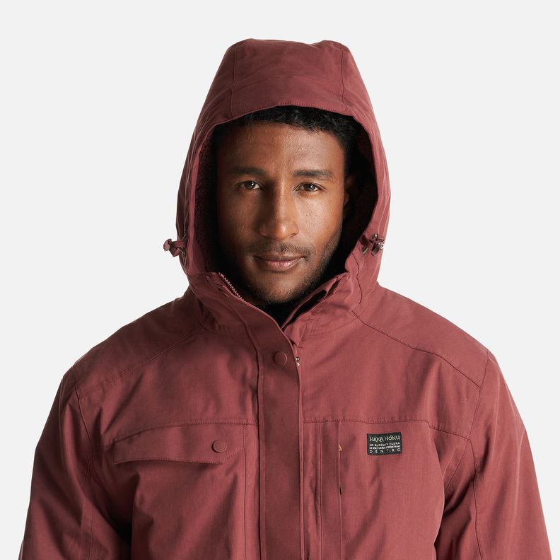 Chaqueta Hombre Yak Burdeo Haka Honu I23-4
