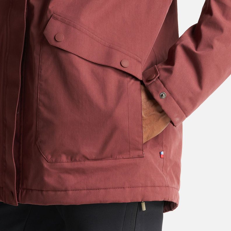 Chaqueta Hombre Yak Burdeo Haka Honu I23-6