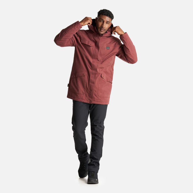 Chaqueta Hombre Yak Burdeo Haka Honu I23-9