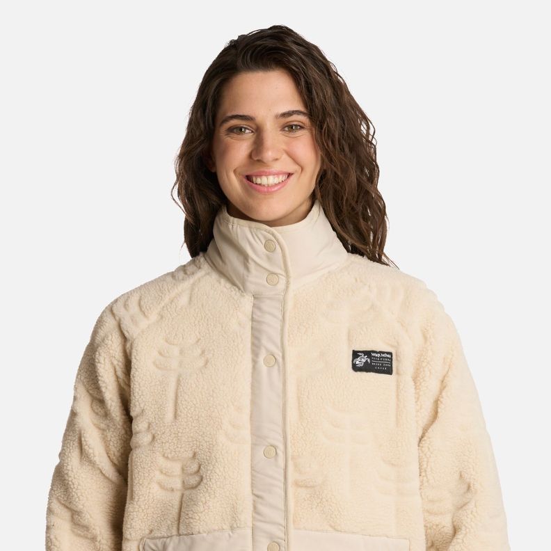 Polerón Mujer Zip-porrito Crema Haka Honu I25-3