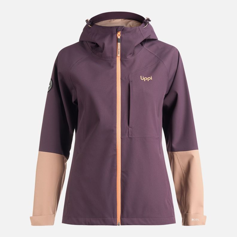 Chaqueta Mujer Massif B-Dry Hoody Jacket Morado Oscuro Lippi-0