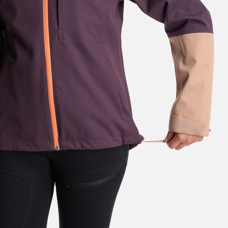 Chaqueta Mujer Massif B-Dry Hoody Jacket Morado Oscuro Lippi-7