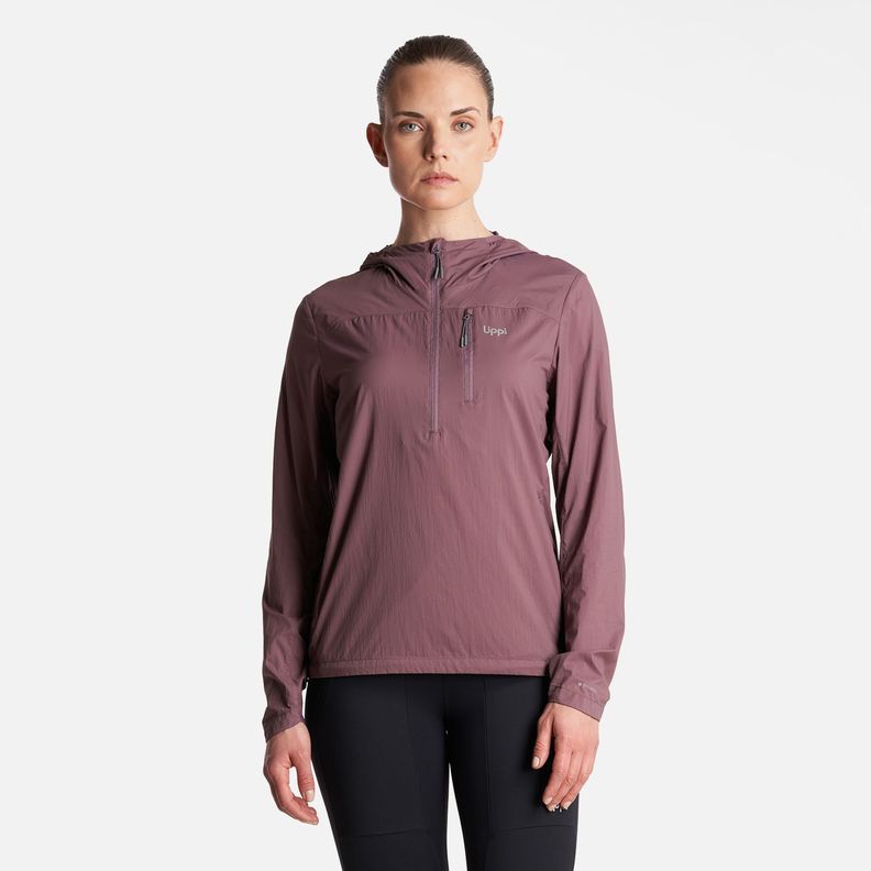 Chaqueta Mujer  Spry WindBreaker 14 Zip Hoody Jacket Morado Lippi-1