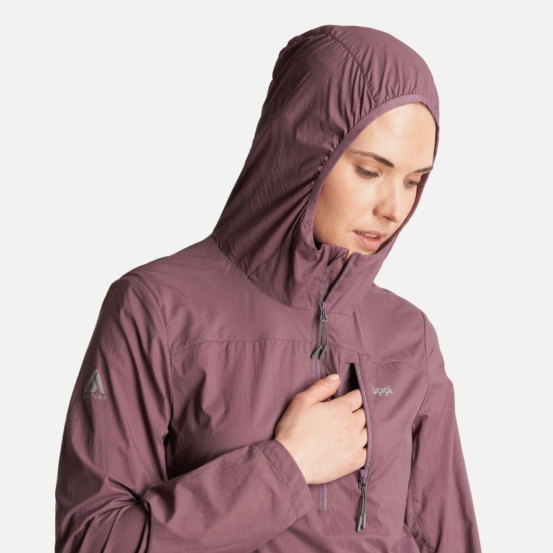 Chaqueta Mujer  Spry WindBreaker 14 Zip Hoody Jacket Morado Lippi-4