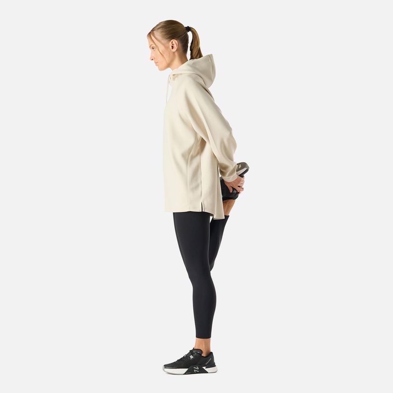 Polerón Mujer Tempo Sweatshirt Hoody Crema Vulcano-2