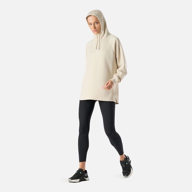 Polerón Mujer Tempo Sweatshirt Hoody Crema Vulcano-7