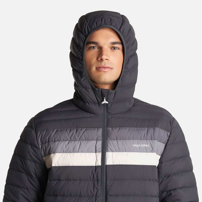 Chaqueta Hombre Infiernillo Con Gorro Negro Haka Honu I23-4