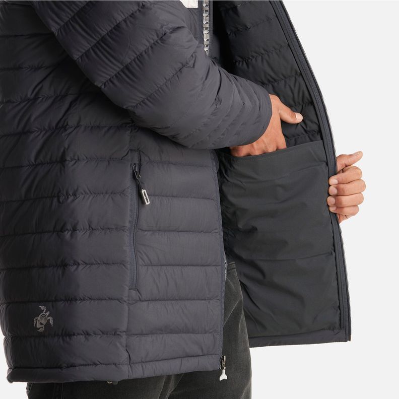 Chaqueta Hombre Infiernillo Con Gorro Negro Haka Honu I23-7