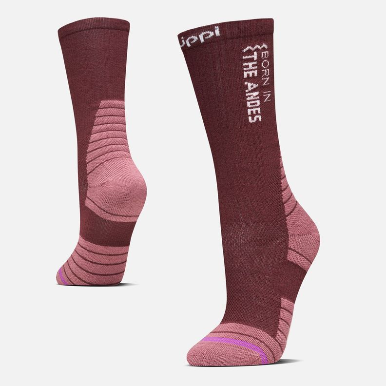 Calcetines Mujer Trekking Light Socks Burdeo Lippi-0
