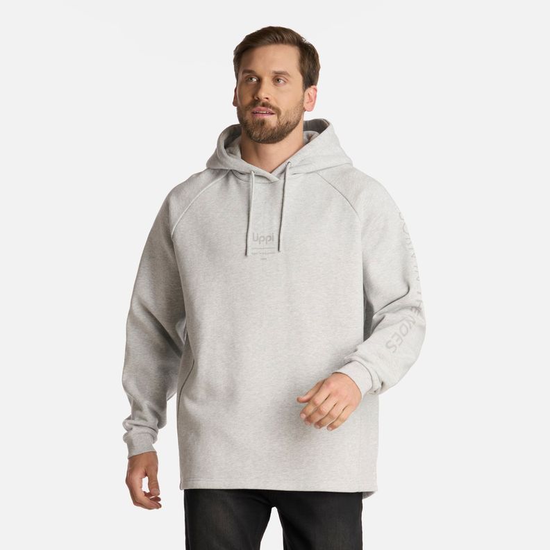 Polerón Hombre Heavy Duty Sweatshirt Gris Claro Lippi I25-0