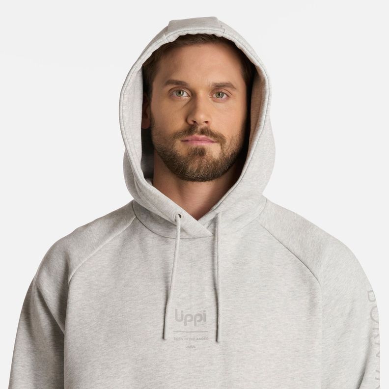 Polerón Hombre Heavy Duty Sweatshirt Gris Claro Lippi I25-3