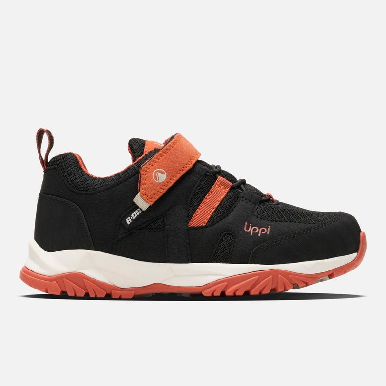 Zapato Niño Tellus Low Kids Negro / Naranjo Lippi I25-0