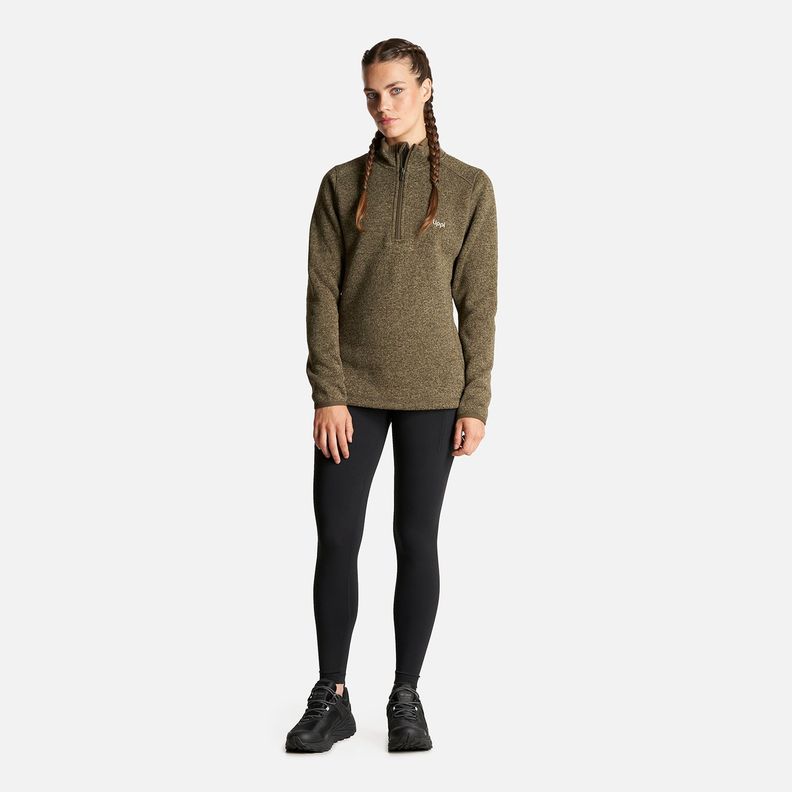 Poleron Mujer Coronado Therm-Pro Pullover Melange Verde Oscuro Lippi-6