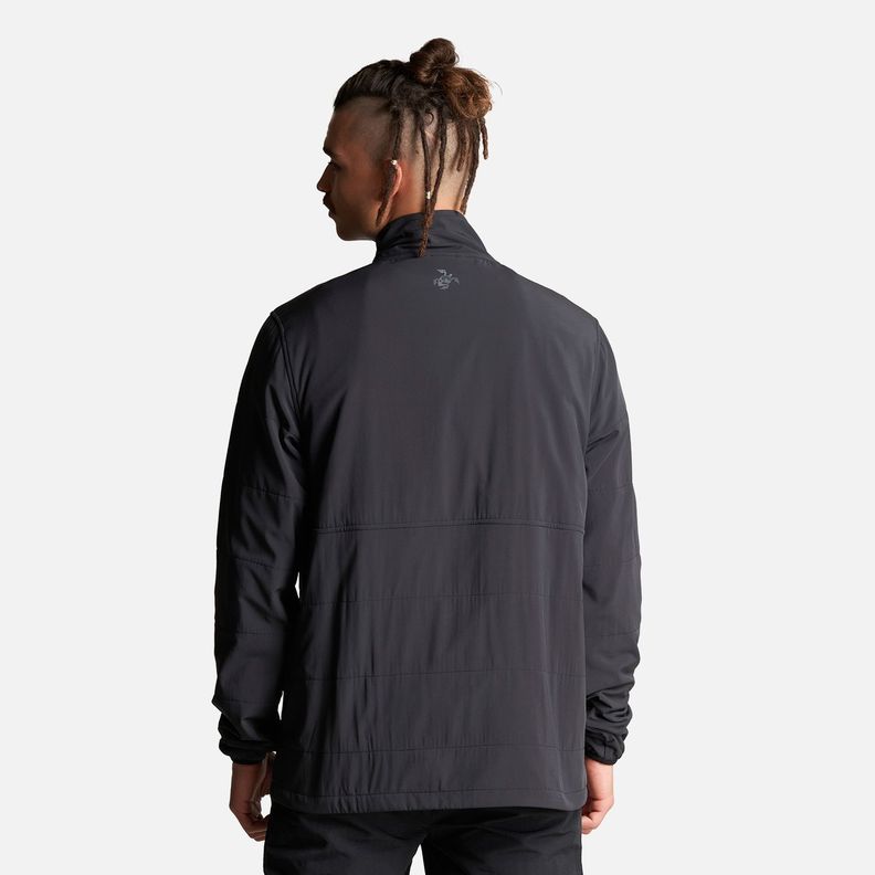 Poleron Hombre Del Sur 1/4 Zip Sin Capucha  Negro Haka Honu-3