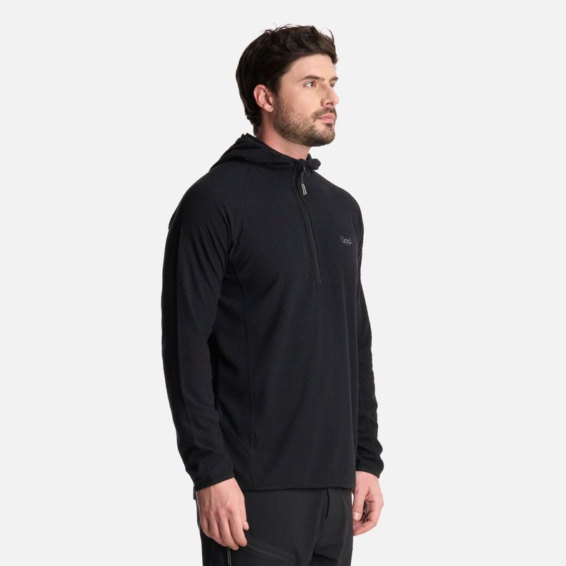 Polerón Hombre Jacaranda Nano-F 14 Zip Hoody Negro Lippi V25-1