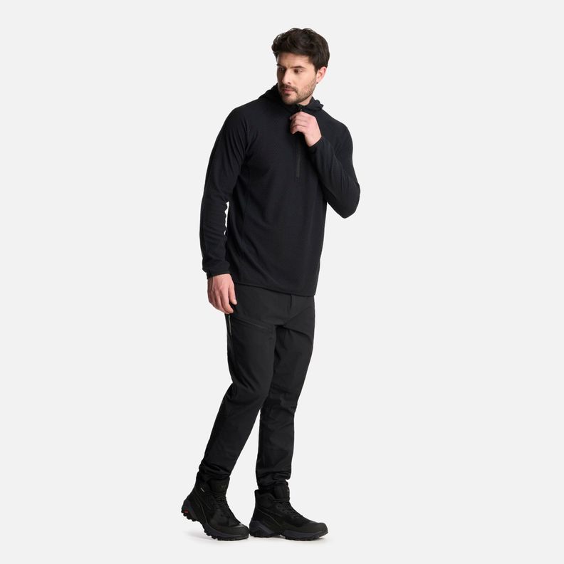 Polerón Hombre Jacaranda Nano-F 14 Zip Hoody Negro Lippi V25-4