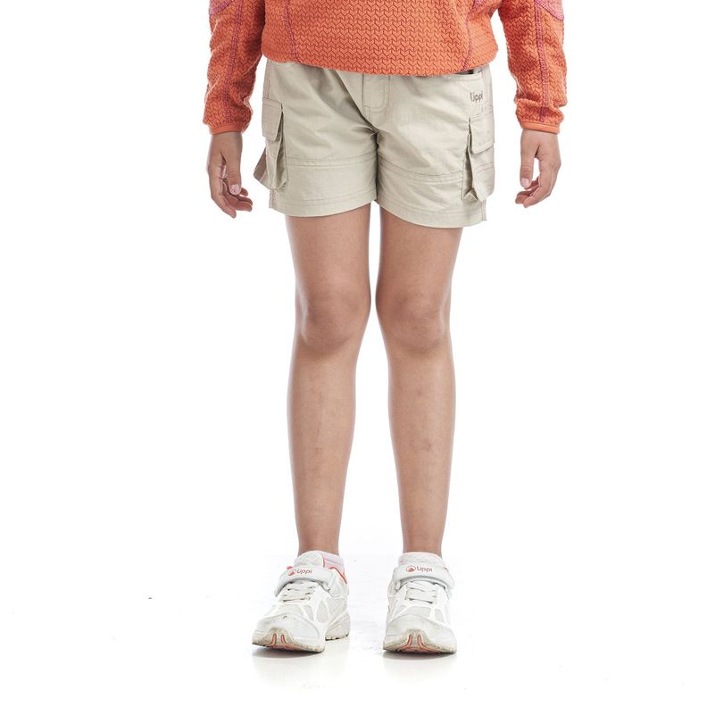 Short Niña Mini Just-Go Q-Dry Cargo Shorts Crudo Lippi V23-1