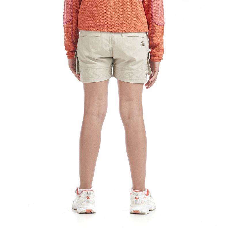 Short Niña Mini Just-Go Q-Dry Cargo Shorts Crudo Lippi V23-3