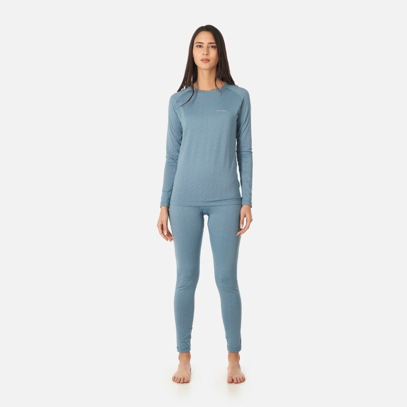 Primera Capa Mujer Huemul Bottom Print Celeste Haka Honu V23-3