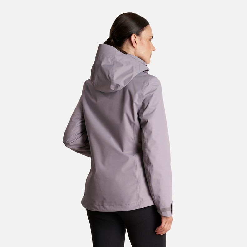 Chaqueta Mujer Tres Cruces Fusion-3 Hoody Jacket Malva/Gris Medio Lippi-3