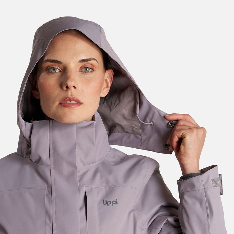 Chaqueta Mujer Tres Cruces Fusion-3 Hoody Jacket Malva/Gris Medio Lippi-4