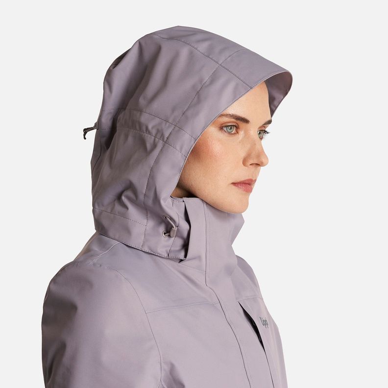 Chaqueta Mujer Tres Cruces Fusion-3 Hoody Jacket Malva/Gris Medio Lippi-5