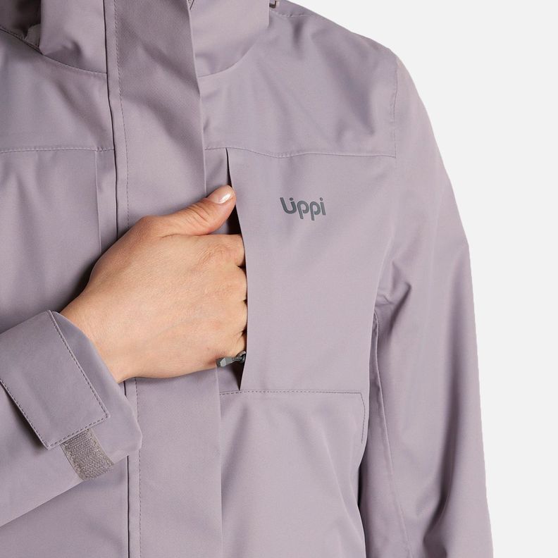 Chaqueta Mujer Tres Cruces Fusion-3 Hoody Jacket Malva/Gris Medio Lippi-6