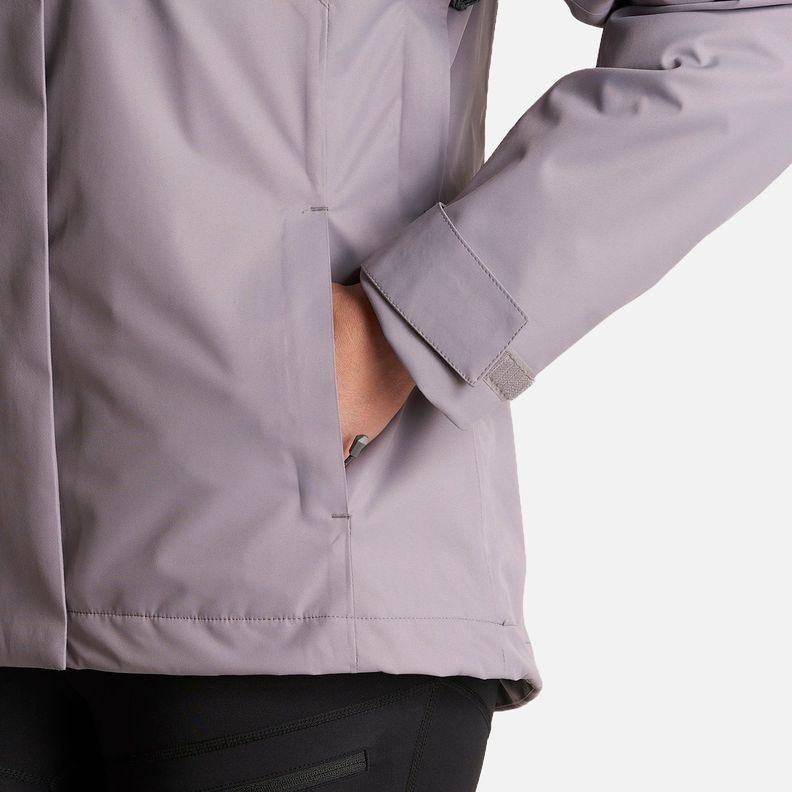 Chaqueta Mujer Tres Cruces Fusion-3 Hoody Jacket Malva/Gris Medio Lippi-9