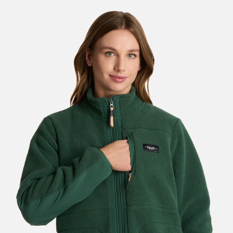 Polar Mujer Hug-Like Shaggy Pro Verde Botella Lippi I25-3