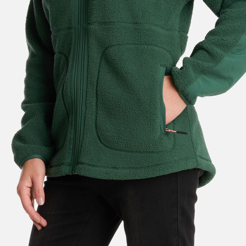 Polar Mujer Hug-Like Shaggy Pro Verde Botella Lippi I25-4