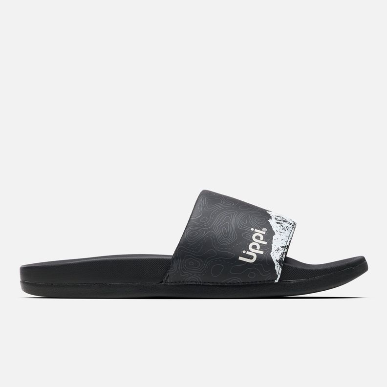 Sandalia Hombre Insigne Slide Print Negro Lippi V25-0