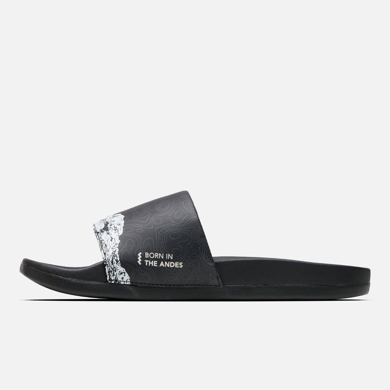 Sandalia Hombre Insigne Slide Print Negro Lippi V25-2