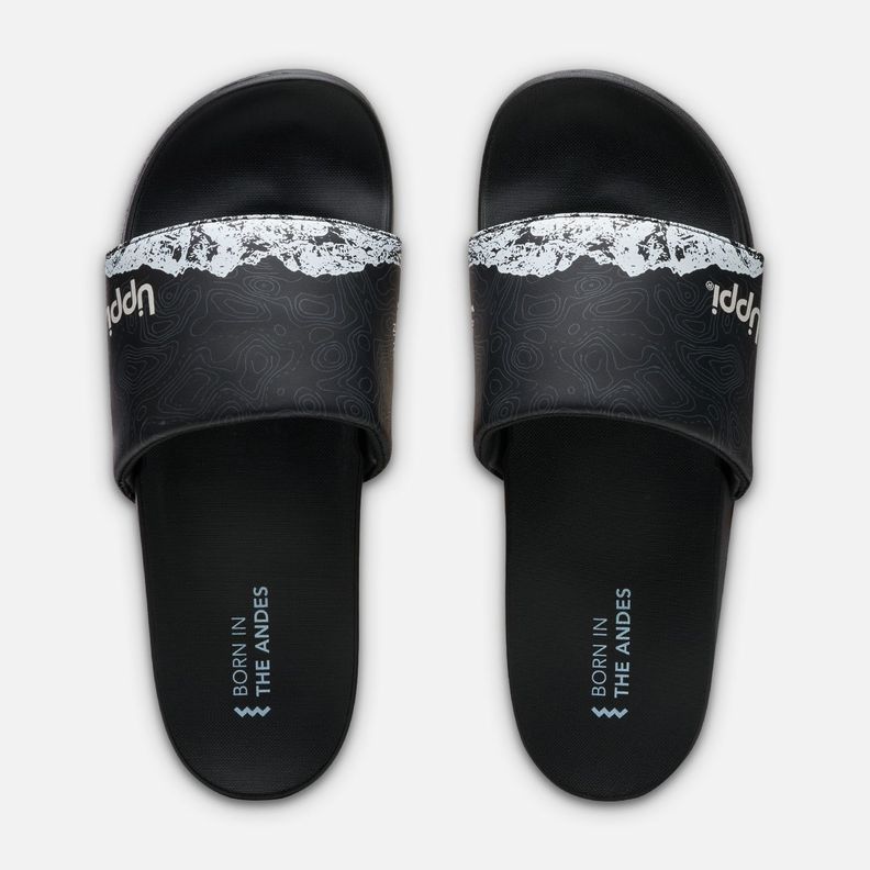 Sandalia Hombre Insigne Slide Print Negro Lippi V25-5