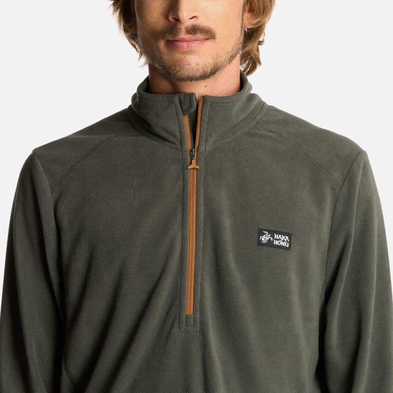 Polerón Hombre Asegurao Verde Militar Haka Honu I25-3