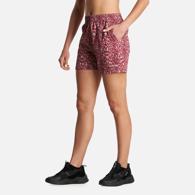 Short Mujer Canchera Print Burdeo Haka Honu-2