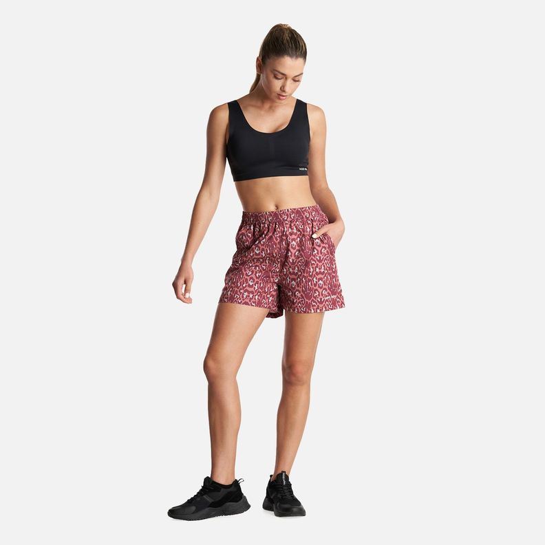 Short Mujer Canchera Print Burdeo Haka Honu-5