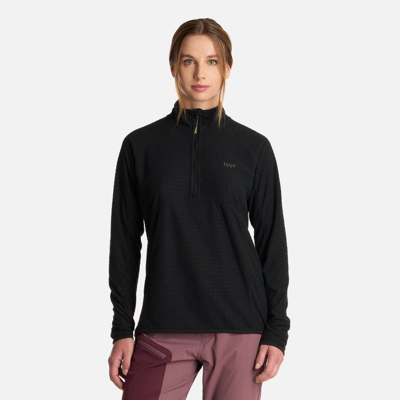 Polerón Mujer Jacaranda Nano-F 14 Zip Negro Lippi I25-0