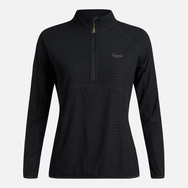 Polerón Mujer Jacaranda Nano-F 14 Zip Negro Lippi I25-5