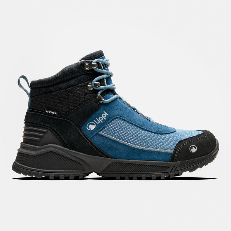 Botín Mujer Hill Hiker Azul Piedra Negra Lippi-0