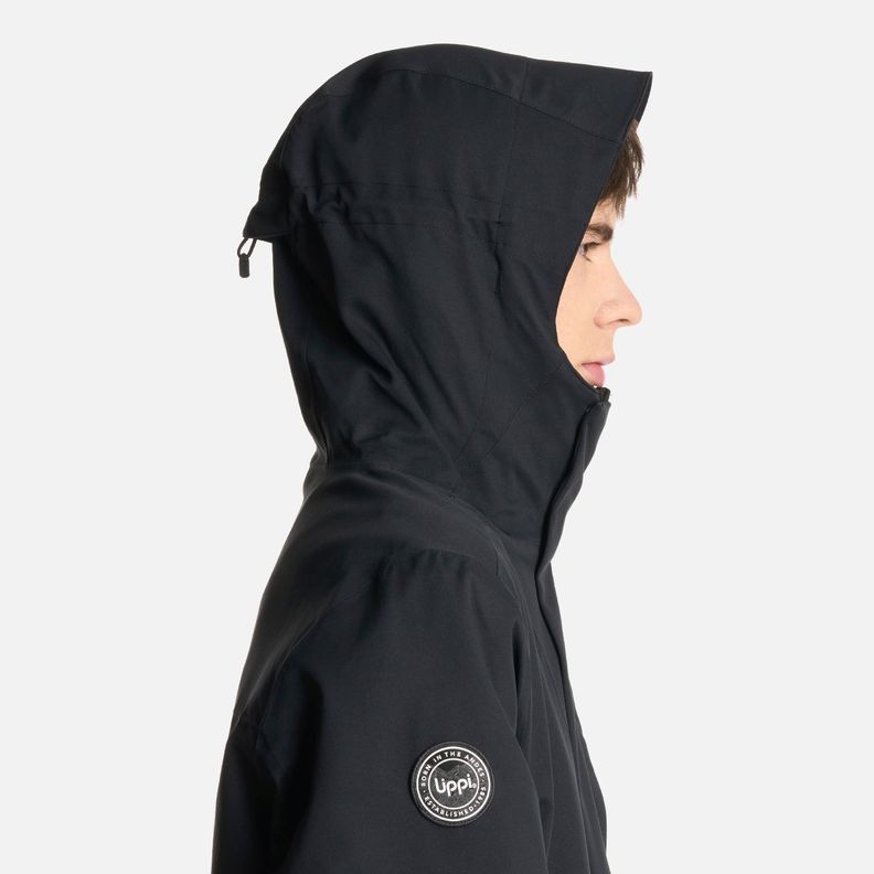 Chaqueta Teen Boy Lake Fusion 3 B-Dry Hoody Negro Lippi I25-4