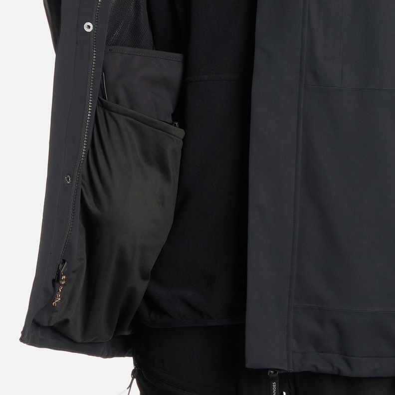 Chaqueta Teen Boy Lake Fusion 3 B-Dry Hoody Negro Lippi I25-9