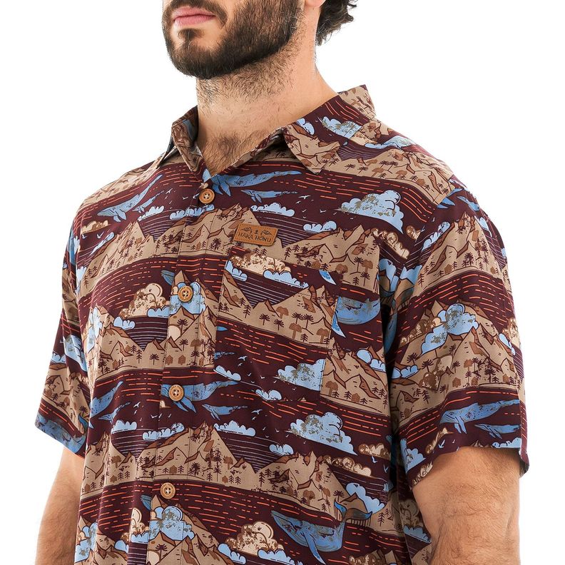 Camisa Hombre Anameizon Burdeo Haka Honu-6