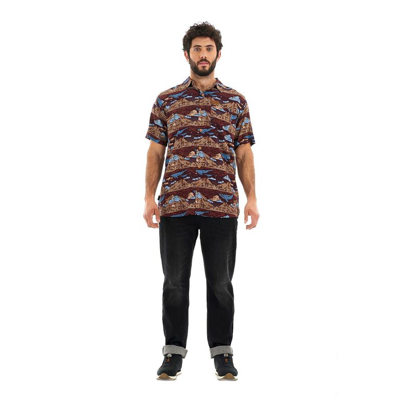 Camisa Hombre Anameizon Burdeo Haka Honu-7