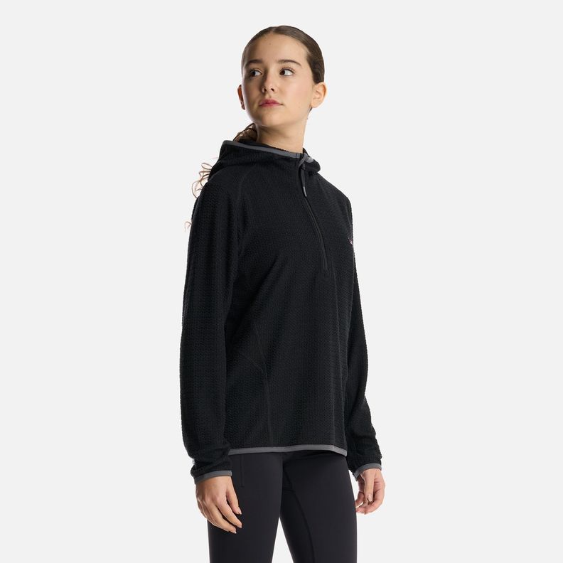Polerón Teen Girl Mild Nano-F 14 Zip Hoody Negro Lippi V25-1