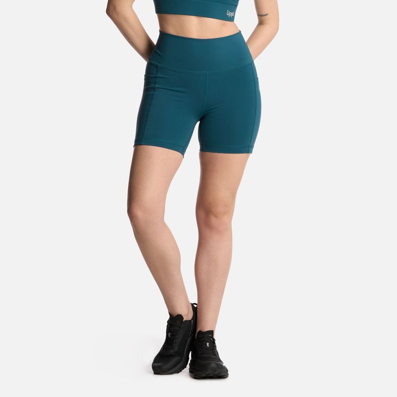 Calza Mujer InAction Sport Short Leggings Petroleo Lippi V25-0
