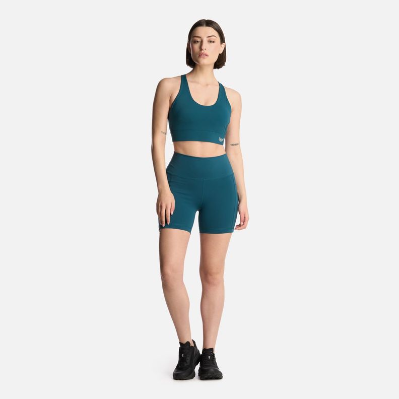 Calza Mujer InAction Sport Short Leggings Petroleo Lippi V25-4