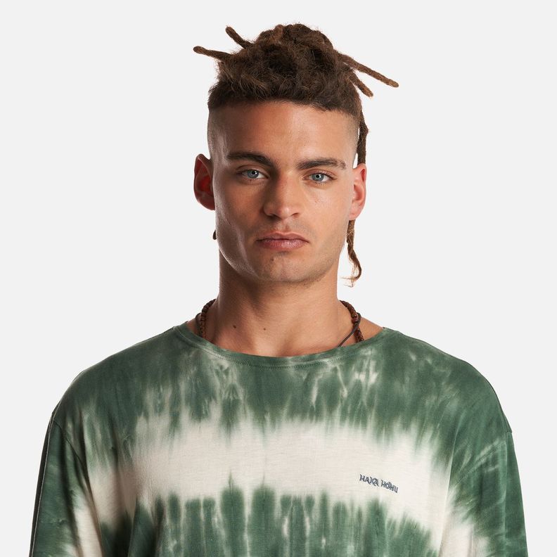 Polera Hombre Mamboo Verde Grisaceo Haka Honu-4