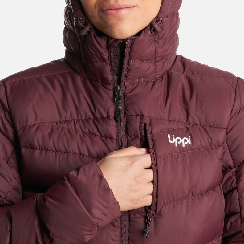 Chaqueta Mujer Bazpur Down Hoody Jacket Burdeo Lippi I23-4
