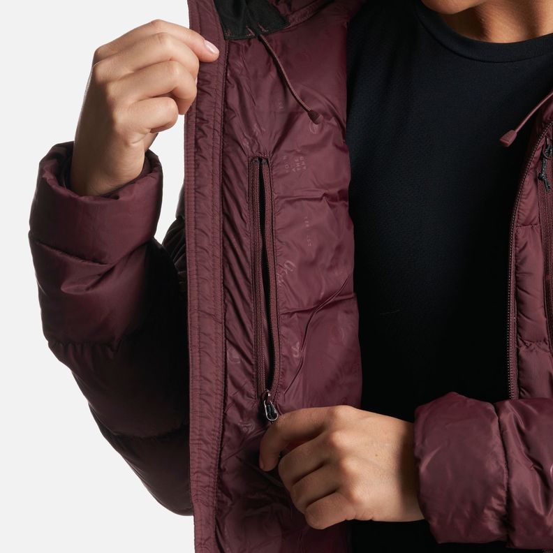Chaqueta Mujer Bazpur Down Hoody Jacket Burdeo Lippi I23-7
